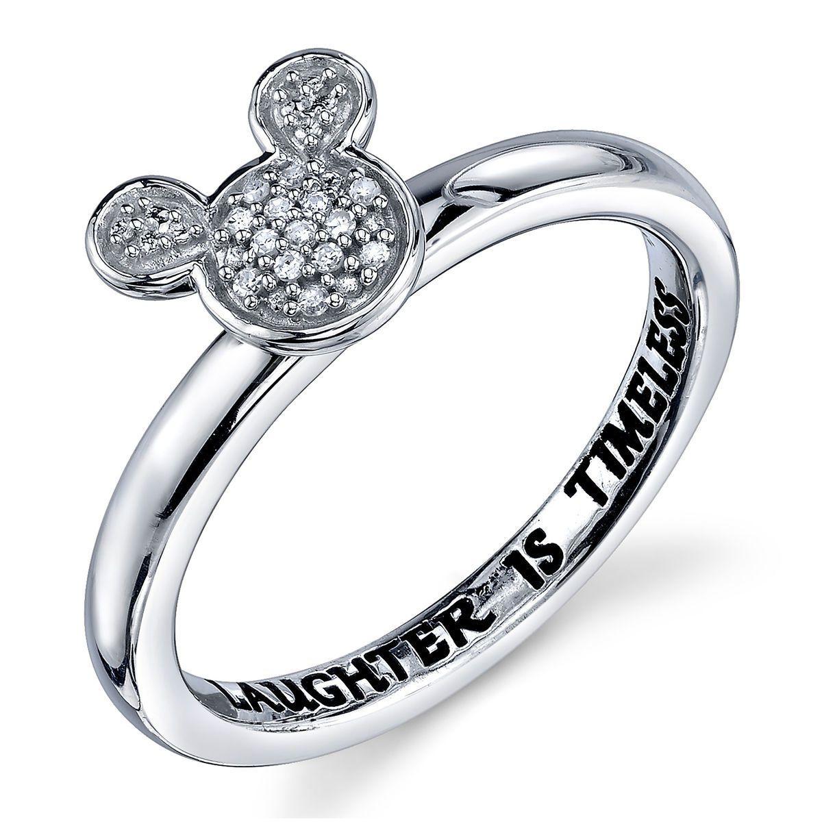 Mickey Mouse Diamond Logo - Mickey Mouse Diamond Ring for Women | shopDisney