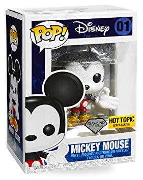 Mickey Mouse Diamond Logo - Funko Pop! Disney Mickey Mouse #01 (Diamond Collection): Amazon.co ...