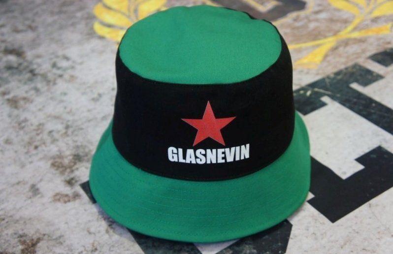 Red Star Green H Logo - Glasnevin red star bucket hat (Medium only)