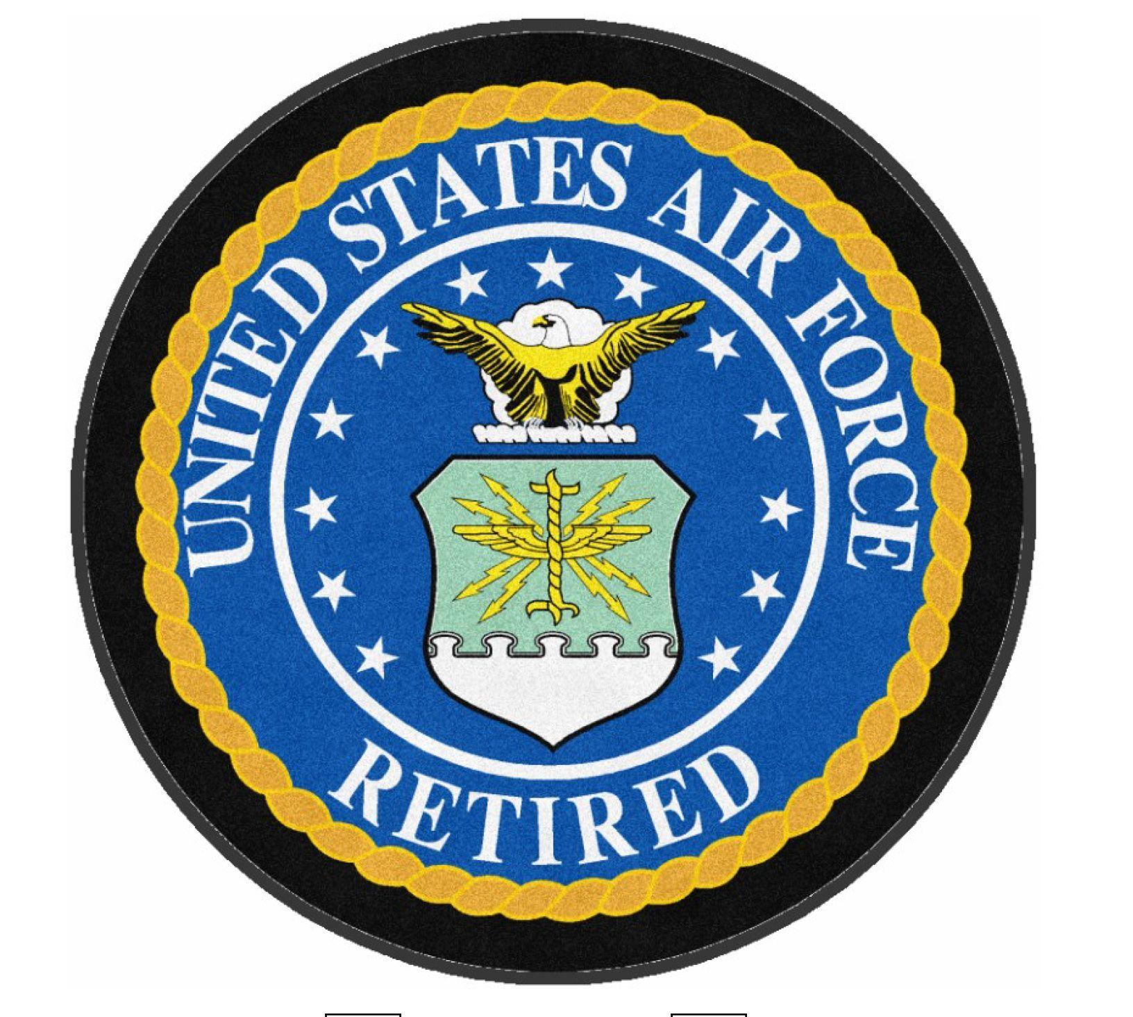 United States Air Force Logo - U.S. Air Force Retired Logo Rug