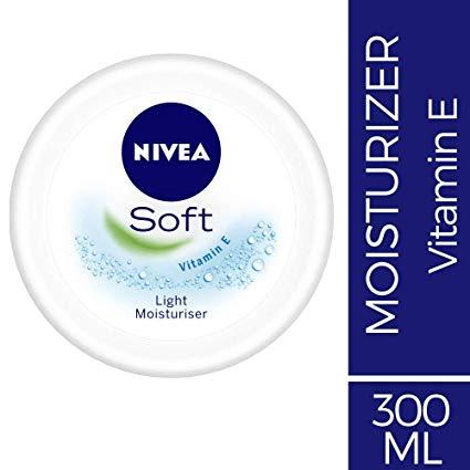 Moisture Cream Logo - Nivea Soft Light Moisturising Cream, 300ml: Amazon.in: Beauty