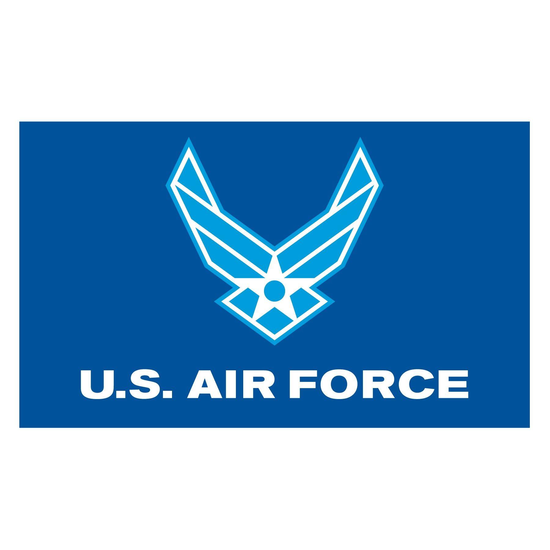 United States Air Force Logo - Air Force Logo Flag 3ft x5ft Super Knit Polyester
