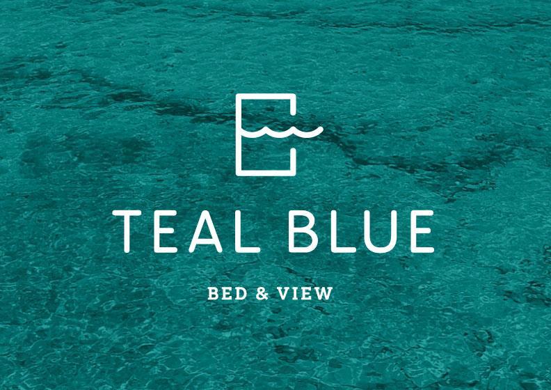 Teal Colored Logo - Condo Hotel Teal Blue, Koufonisia, Greece