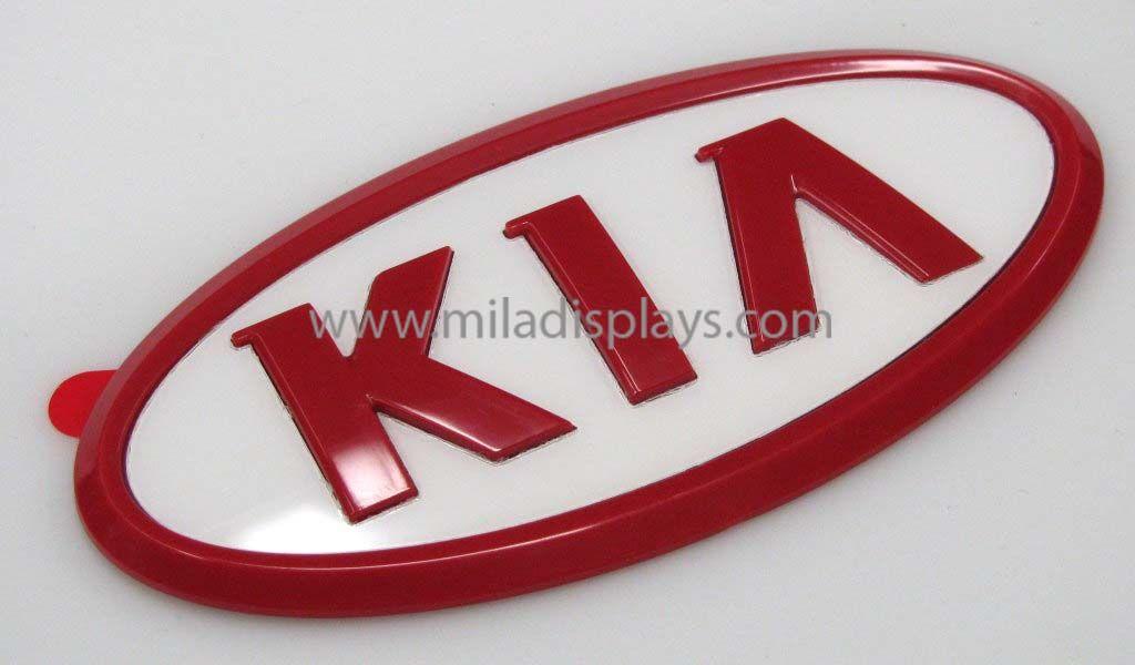Red Car Emblem Logo - Automotive Nameplates, Automotive Emblems, Chrome Badging, Auto ...
