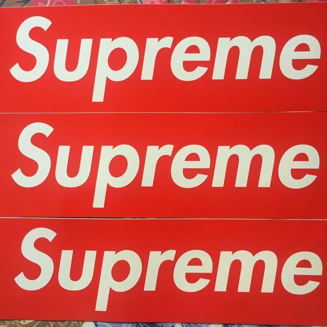 Hpebeast Supreme Box Logo - Supreme Box Logo Bogo Stickers Vampirella Carhartt BBC Vans ...