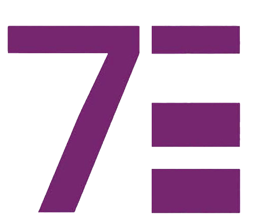 Purple Colored Logo - Seven Even Clothing. AccessoriesE Logo Decal