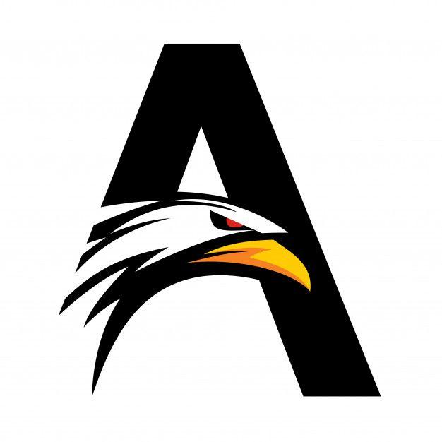 Eagle Head Logo - Letter a eagle head logo Vector | Premium Download