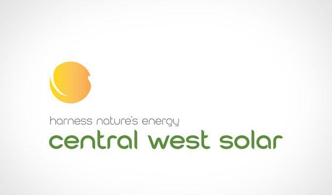 Modern Sun Logo - Central West Solar logo design refresh