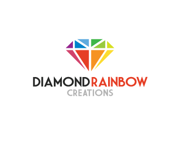 Rainbow Diamond Logo - Diamond Rainbow Creations Logo Design