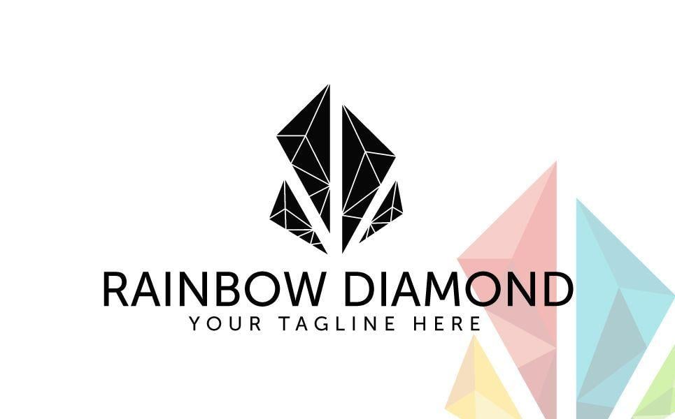 Rainbow Diamond Logo - Rainbow Diamond Logo Template | Axes | Logo templates, Diamond logo ...