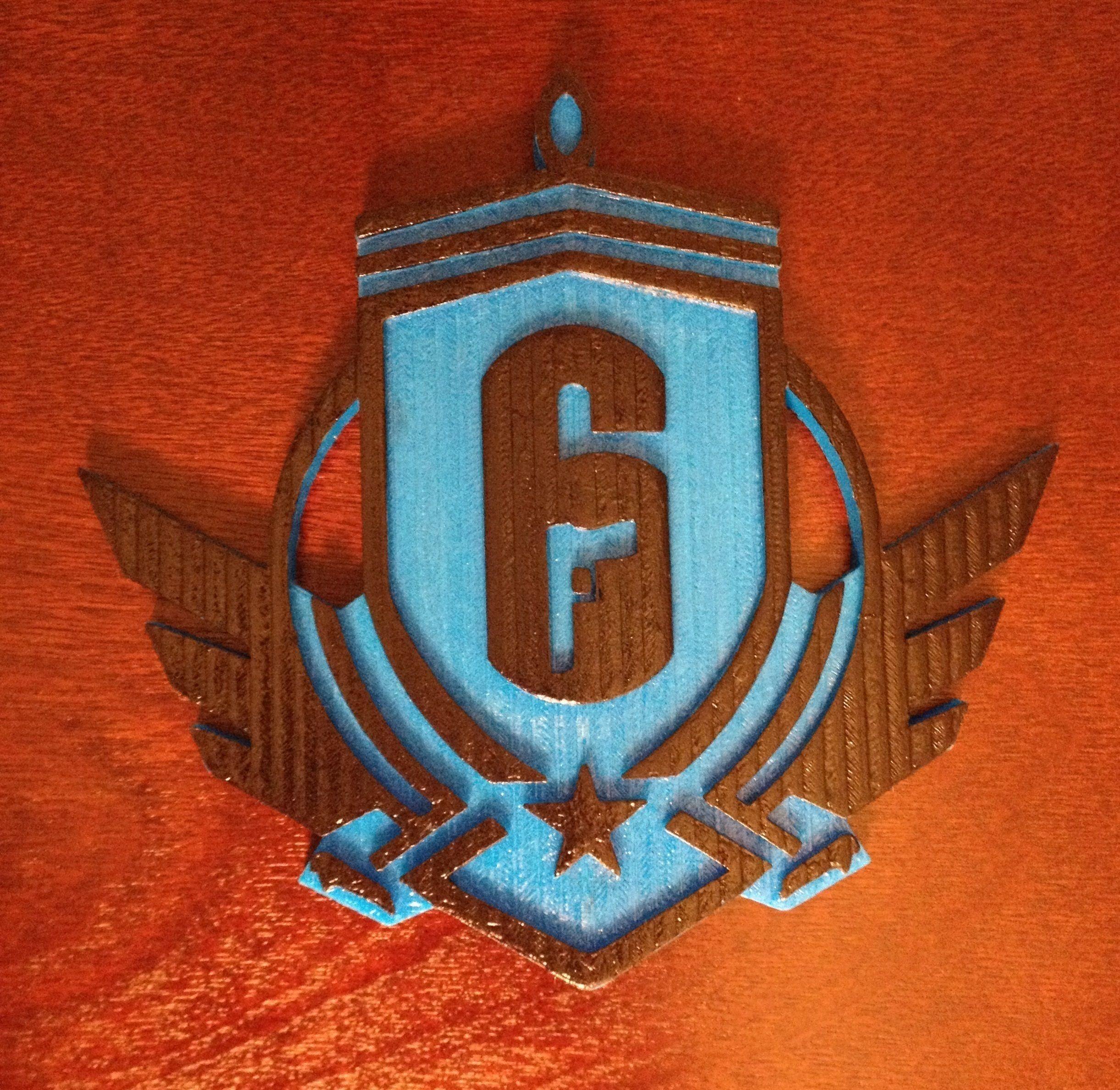 Rainbow Diamond Logo - 3D Printed Rainbow Six Siege: Diamond Emblem