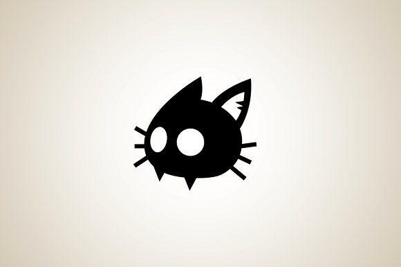 Creepy Logo - Creepy Cat Logo Template ~ Logo Templates ~ Creative Market