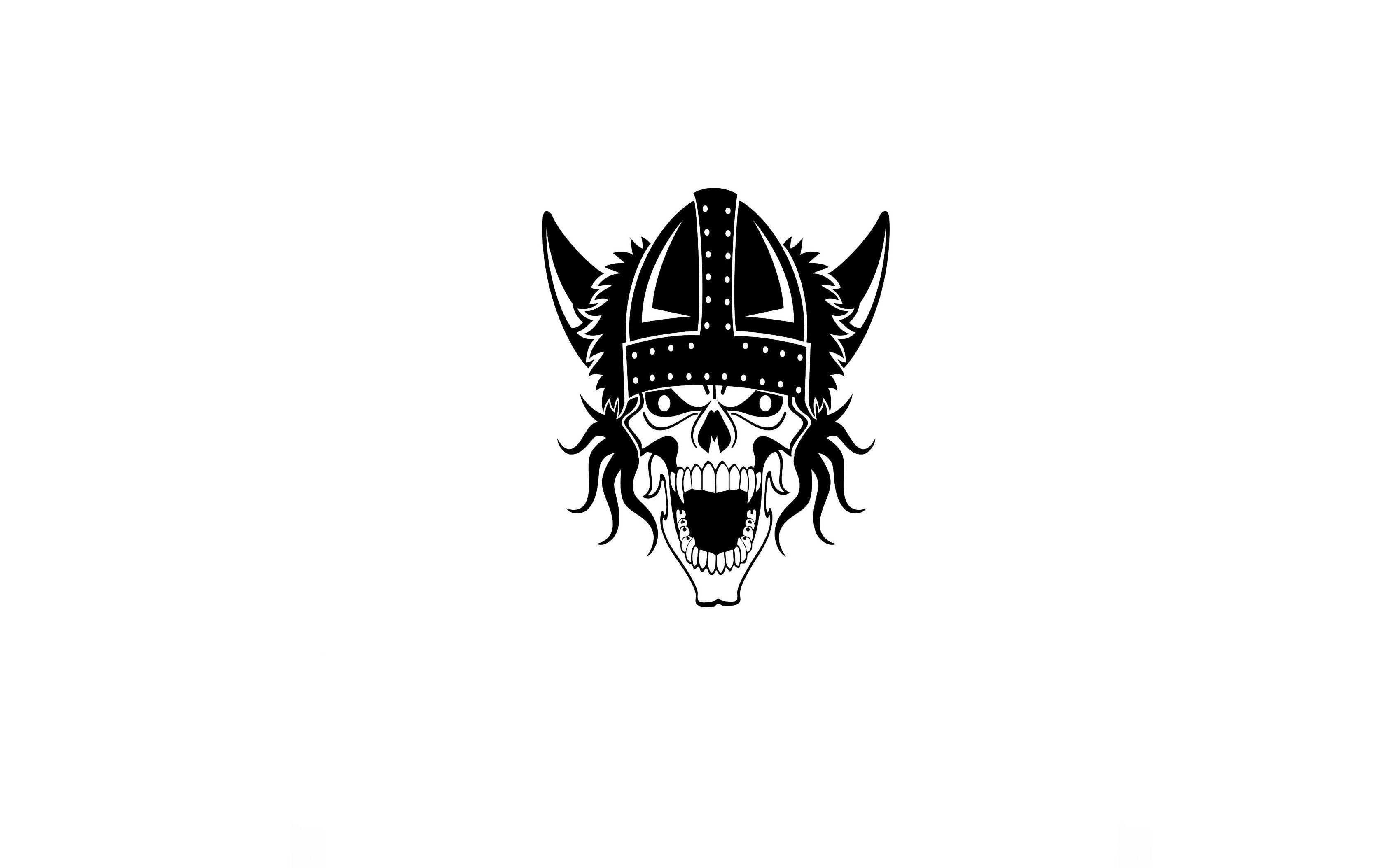 Creepy Logo - Wallpaper : drawing, illustration, creepy, minimalism, logo, Vikings