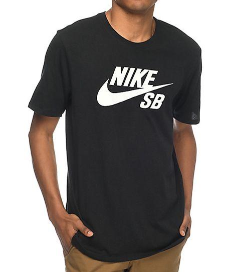 Nike SB Clothing Logo - Discount Men - Nike SB Logo Black T-Shirt Outlet : Women Plus Size ...