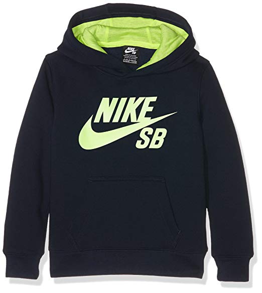 Nike SB Clothing Logo - Nike SB Boy's Logo Fleece Pullover Jumper: Amazon.co.uk: Clothing