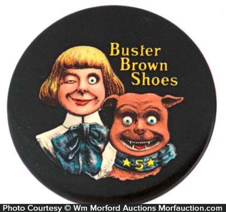 Buster Brown Shoes Logo - Antique Advertising. Buster Brown Shoes Mirror • Antique Advertising