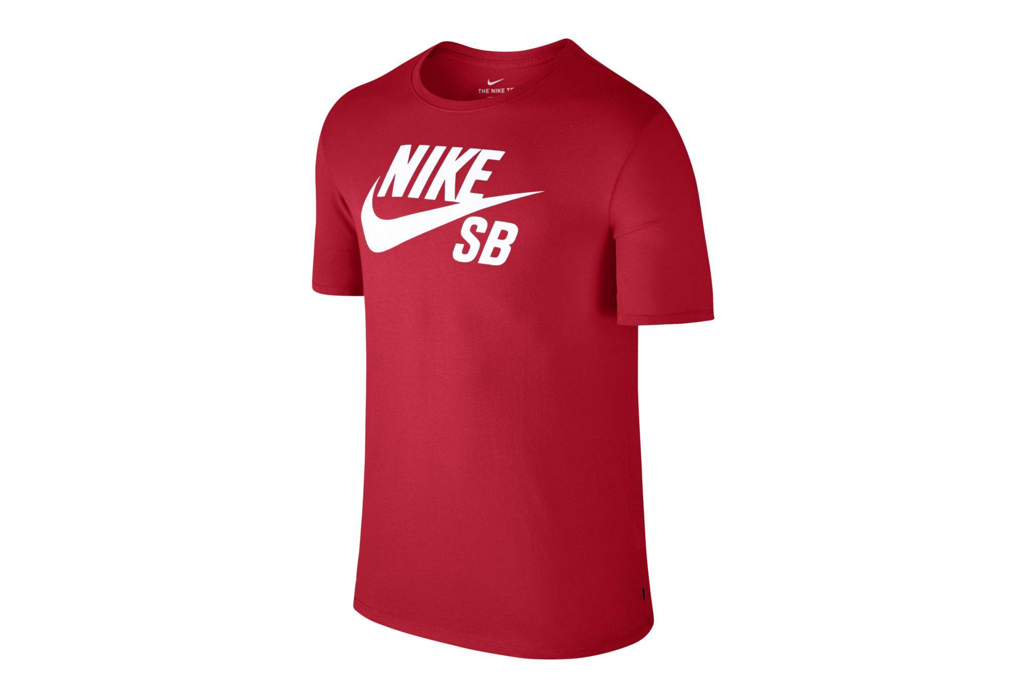 Nike SB Clothing Logo - Nike SB Logo T-Shirt Red | Alltricks.com