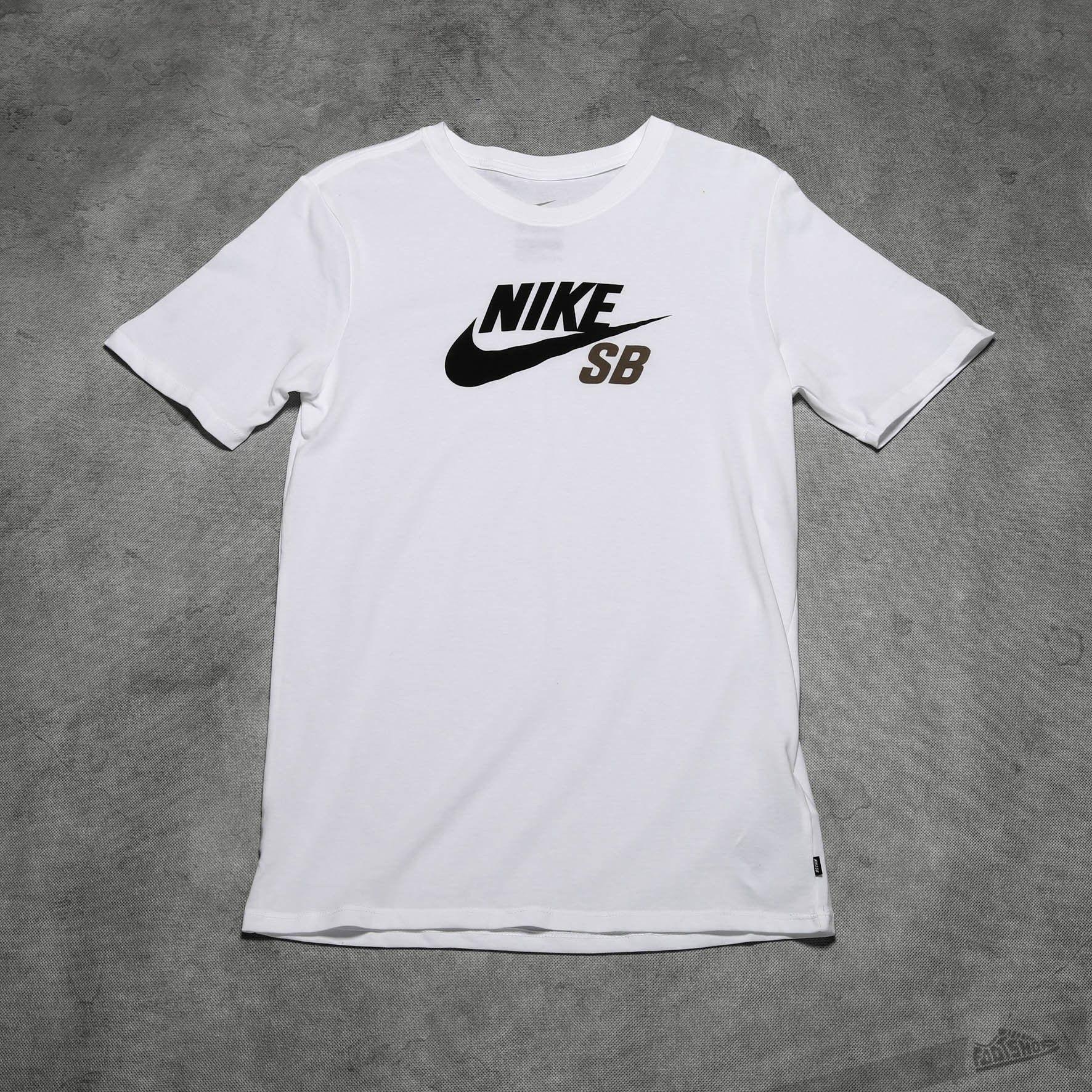 Nike SB Clothing Logo - Nike SB DF Icon Logo Tee White | Footshop