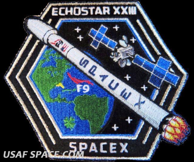EchoStar 23 Mission SpaceX Logo - Echostar XXIII 23 SpaceX Original Falcon 9 Launch - Satellite ...