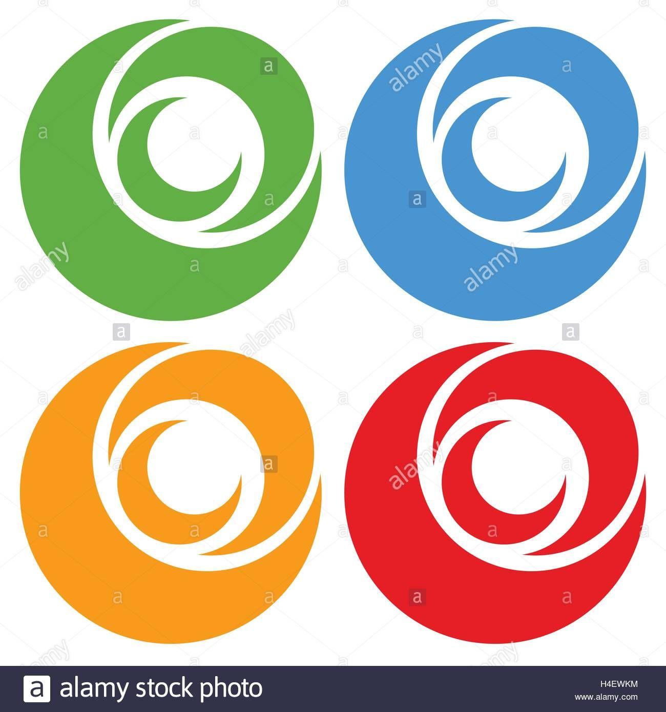 Three Orange Circle S Logo - 3 circles Logos
