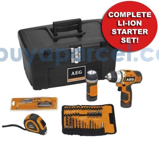 Orange Power Tools Logo - AEG ORANGE Power Tools BS 12C-2 BS12C2KIT3 Ultra Compact Drill ...