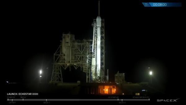 EchoStar 23 Mission SpaceX Logo - LIVE: SpaceX Falcon 9 23 2017