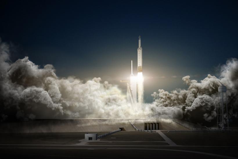 EchoStar 23 Mission SpaceX Logo - SpaceX Live Stream: Watch Falcon 9 Rocket Launch Of EchoStar XXIII ...