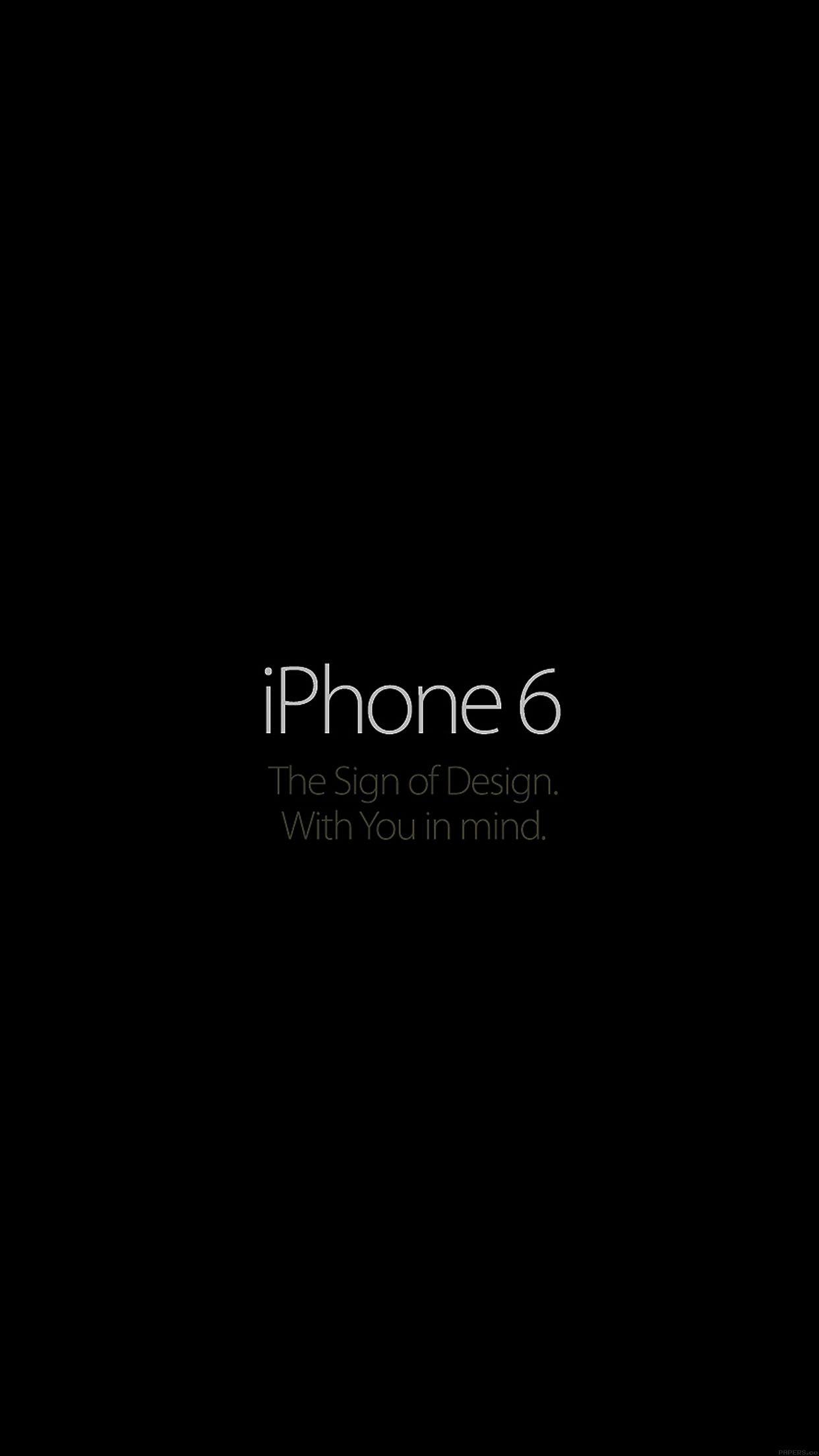 iPhone 6 Logo - iPhone7papers iphone6 dark logo apple