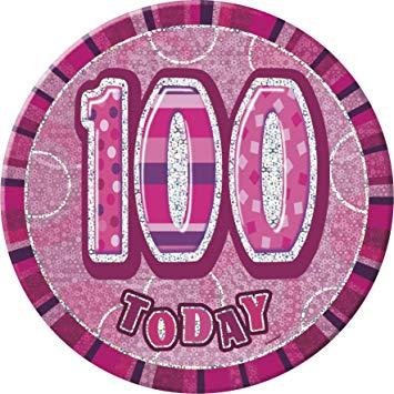 Toy Games and Pink Oval Logo - BLING Party Decorations and Tableware for 100th Birthday in PINK