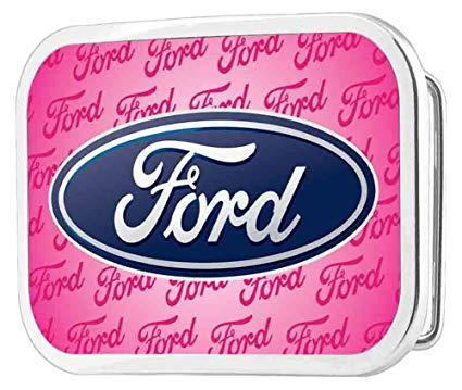 Toy Games and Pink Oval Logo - Ford Oval W Text Framed FCG Pink Rock Star