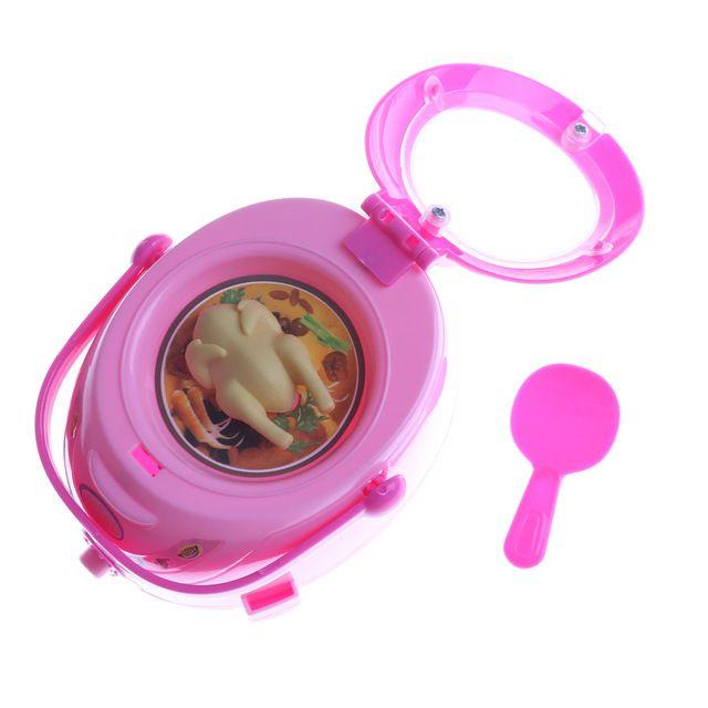 Toy Games and Pink Oval Logo - Mini Pink Rice Cookers Simulation Food Cooker Playing House Game ...