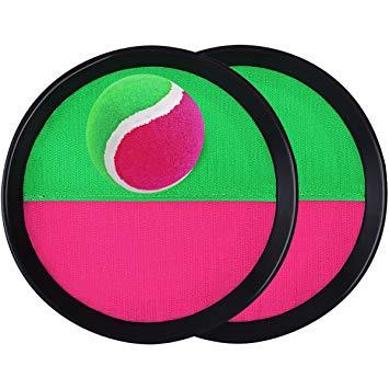 Toy Games and Pink Oval Logo - TOYMYTOY Sticky Target Ball Throw and Catch Game Toys