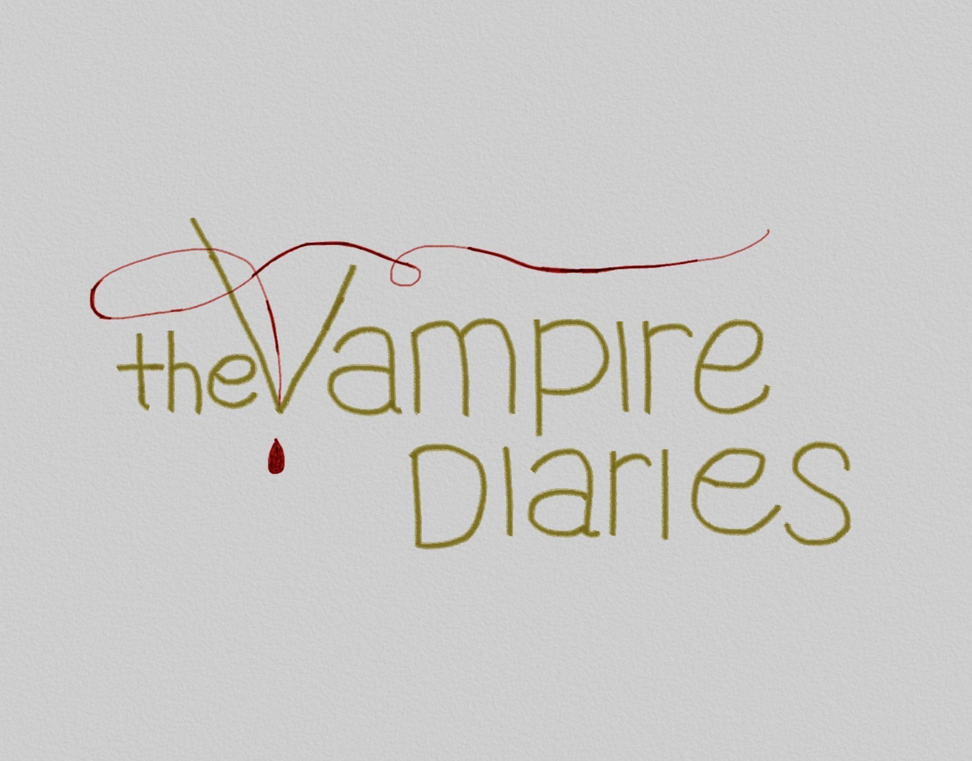 Vampire Love Logo - My drawing of vampire diaries logo I love this show soooo much and I