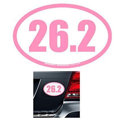 Toy Games and Pink Oval Logo - Amazon.com: 26.2 Oval Decal Marathon Magnetic I Run Die Cut Running ...