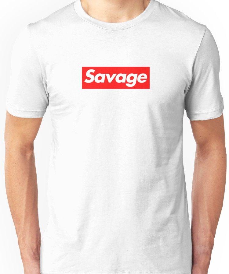 Savage Supreme Logo - Savage/Supreme Logo | Unisex T-Shirt | Products | Pinterest