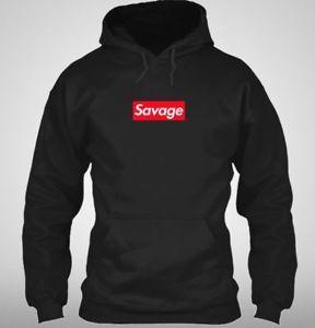 Savage Supreme Logo - Hot Supreme Savage Box Logo Inspired Hoodie - 21 Savage | eBay