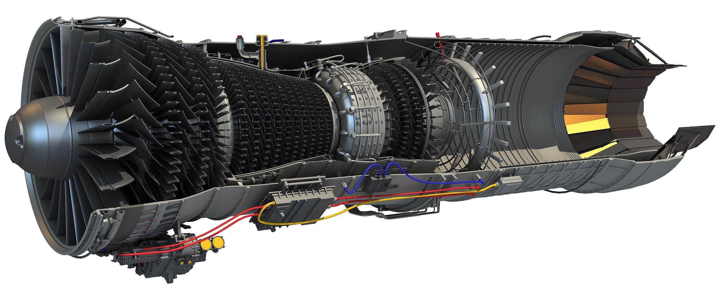 F100 Pratt and Whitney Logo - Pratt & Whitney F100 Turbofan Engine Cutaway Drawing in High quality