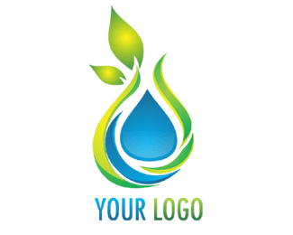 Drop Green Logo - Aqua Green Drop Designed