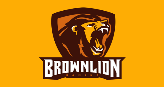 Brown and Yellow Team Logo - Brown Lion Gaming. Logo Design. The Design Inspiration
