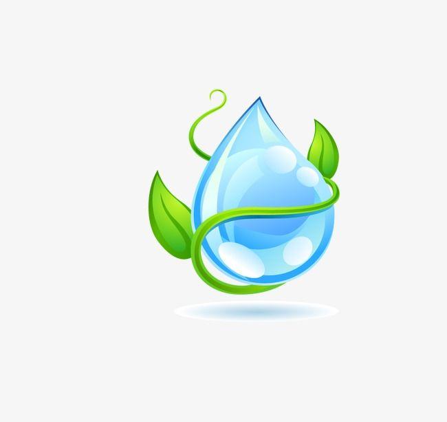 Drop Green Logo - Green Leaf Water Drops, Green Vector, Leaf Vector, Water Vector PNG ...