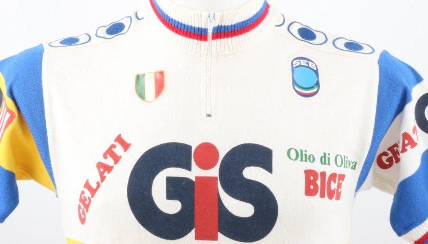 GIS Gelati Logo - Maglia Francesco Moser team GIS Gelati-Tuc Lu, indossata stagione ...