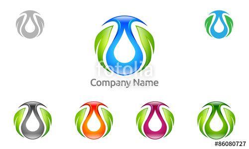 Drop Green Logo - water, drop, green, leaf, oil, eco, ecology, nature, secure, vector ...