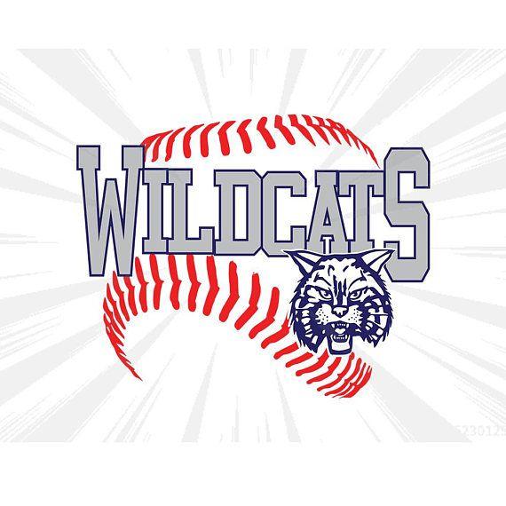Cool Wildcat Logo - Wildcats baseball SVG DXF EPS Cricut,silhouette cameo,cut file ...