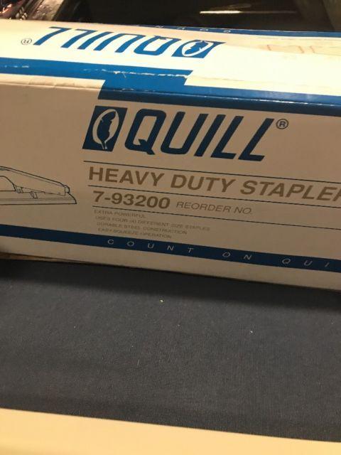 Quill Staples Logo - Quill 7-93200 Heavy Duty Stapler for Sb35 Staples | eBay