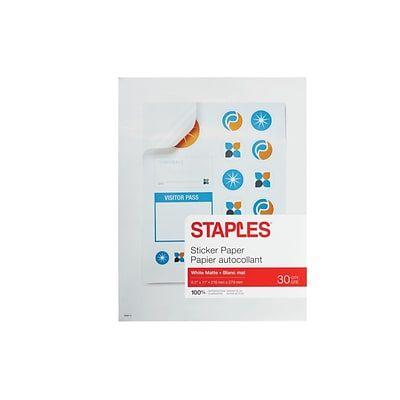 Quill Staples Logo - Staples Laser/Inkjet Multipurpose Labels, 8.5