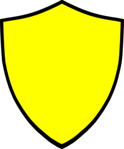 Black and Yellow Shield Logo - Shield-yellow Clip Art at Clker.com - vector clip art online ...