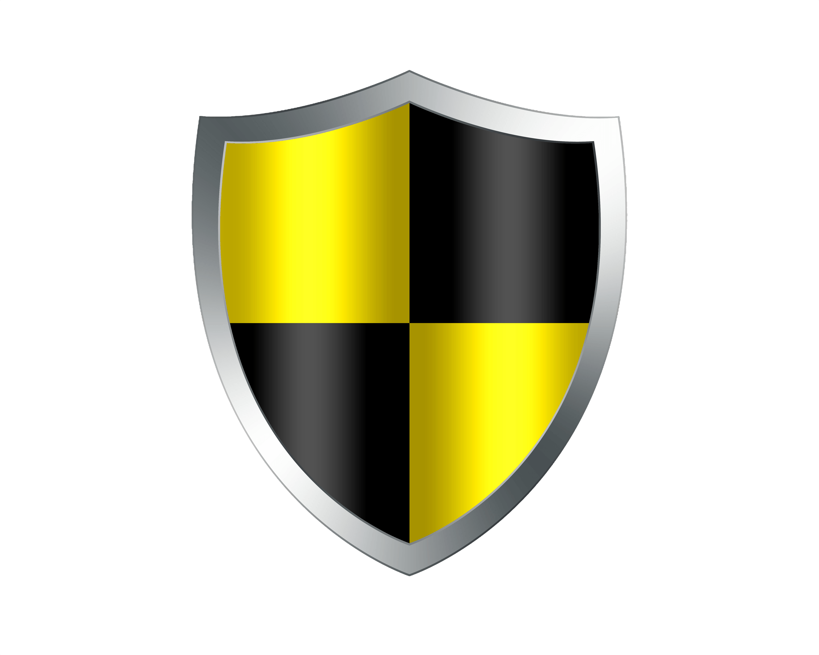 Black and Yellow Shield Logo - Shield PNG image, free download, picture