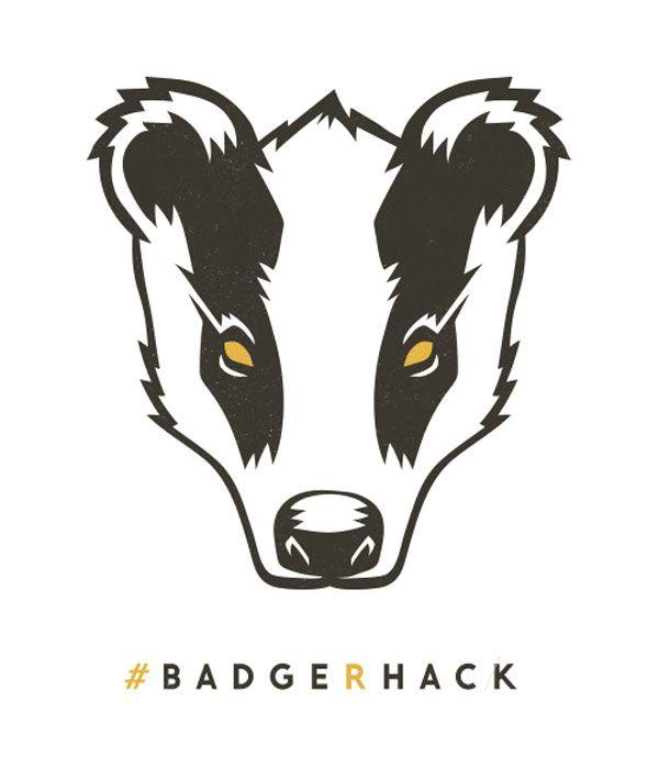 Badger Logo - Quick logo for screenprint. #badger #logo | shoulder tattoo ideas ...