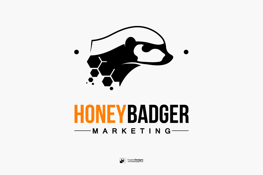 Badger Logo - Honey Badger Marketing Vector Logo concept by