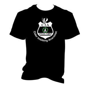 Badger Logo - CIA Badge Cider Imbibing Anarchist T Shirt With Badger Logo